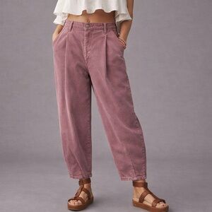 Anthropologie Pilcro The Breaker Bowed Leg Jeans in Dusty Rose 26